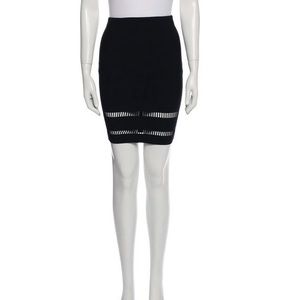 LIKE NEW Alexander Wang Bodycon Skirt with Cut Outs in Black
